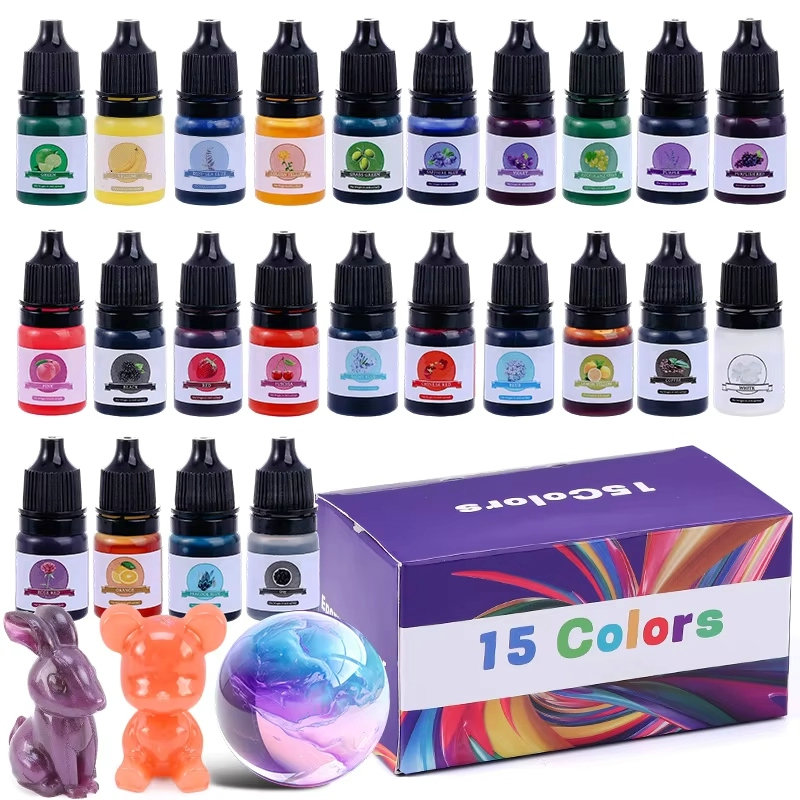 Resin Jewelry Kit - Epoxy Resin Color Pigment 24 Vivid