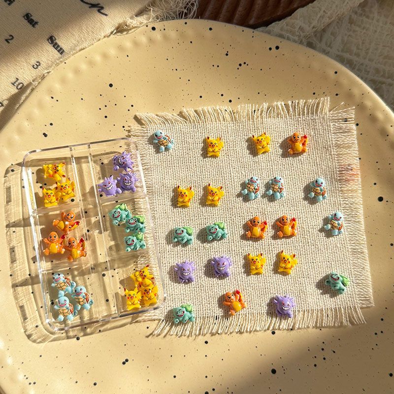 Crafting Resin - Pokemon nail art accessories, cute mini