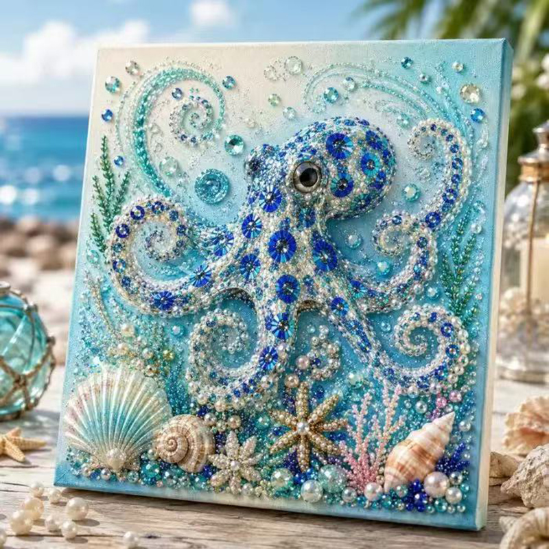 Resin Craft For Beginners - Ocean Diamond Pearl Painting DIY Kit
