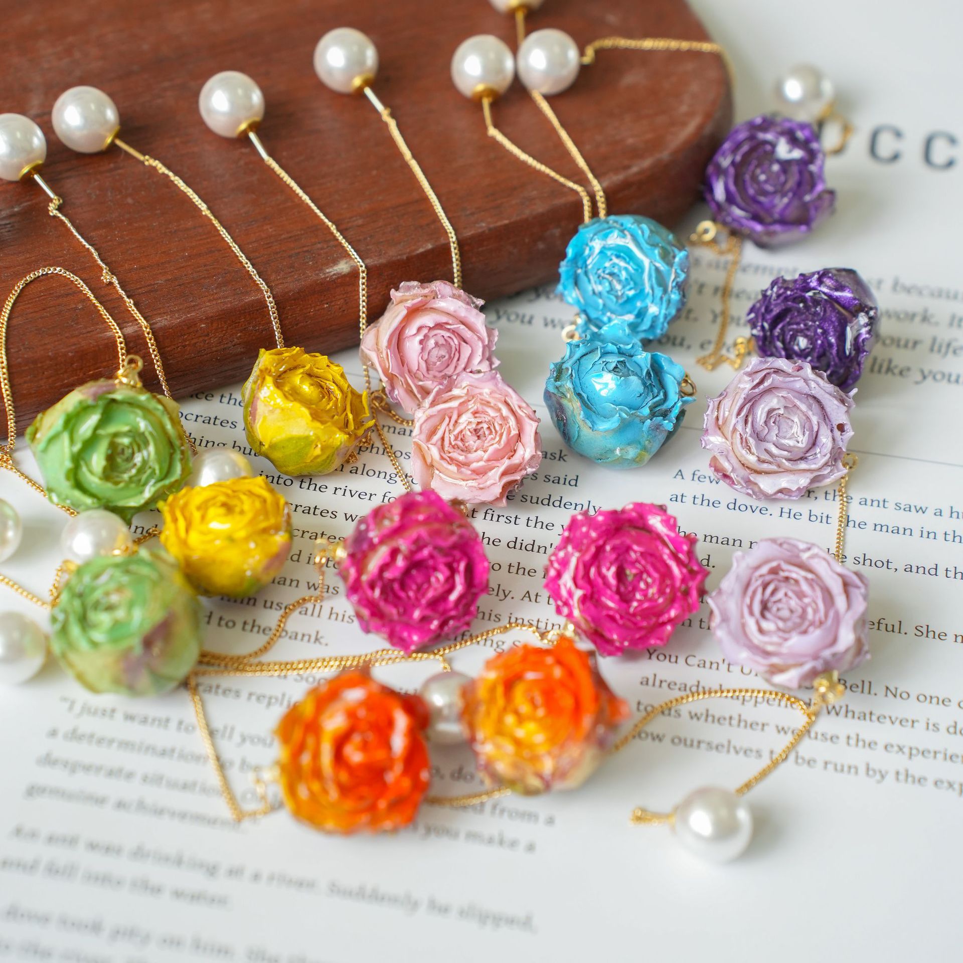 Flower Preservation Resin - Preserved Rose Flower Series Elegant Long