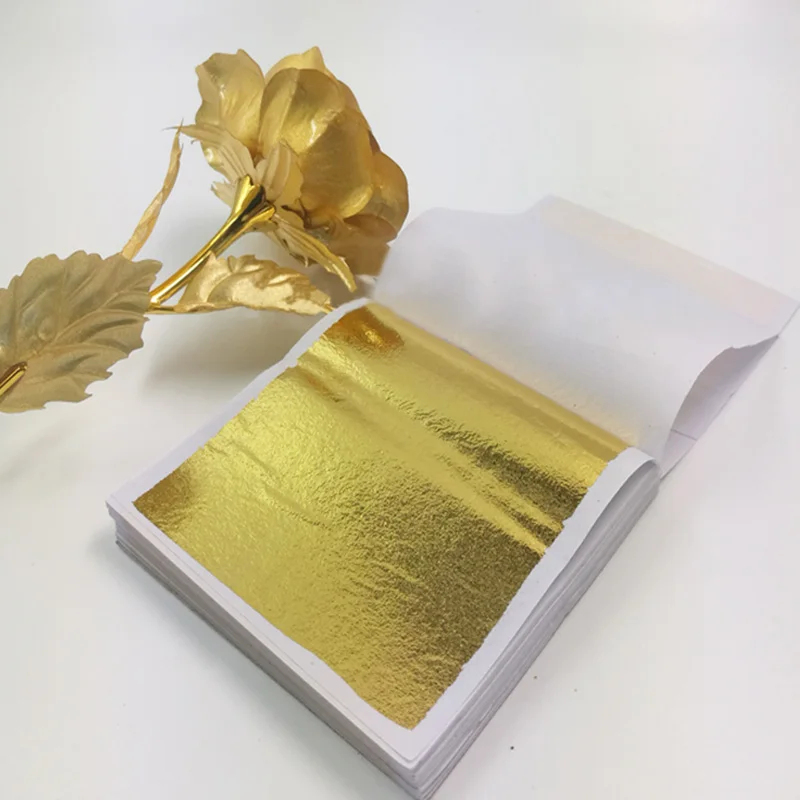 100Pcs Imitation Gold Sliver C - Gold Foil Flakes 评论和价格