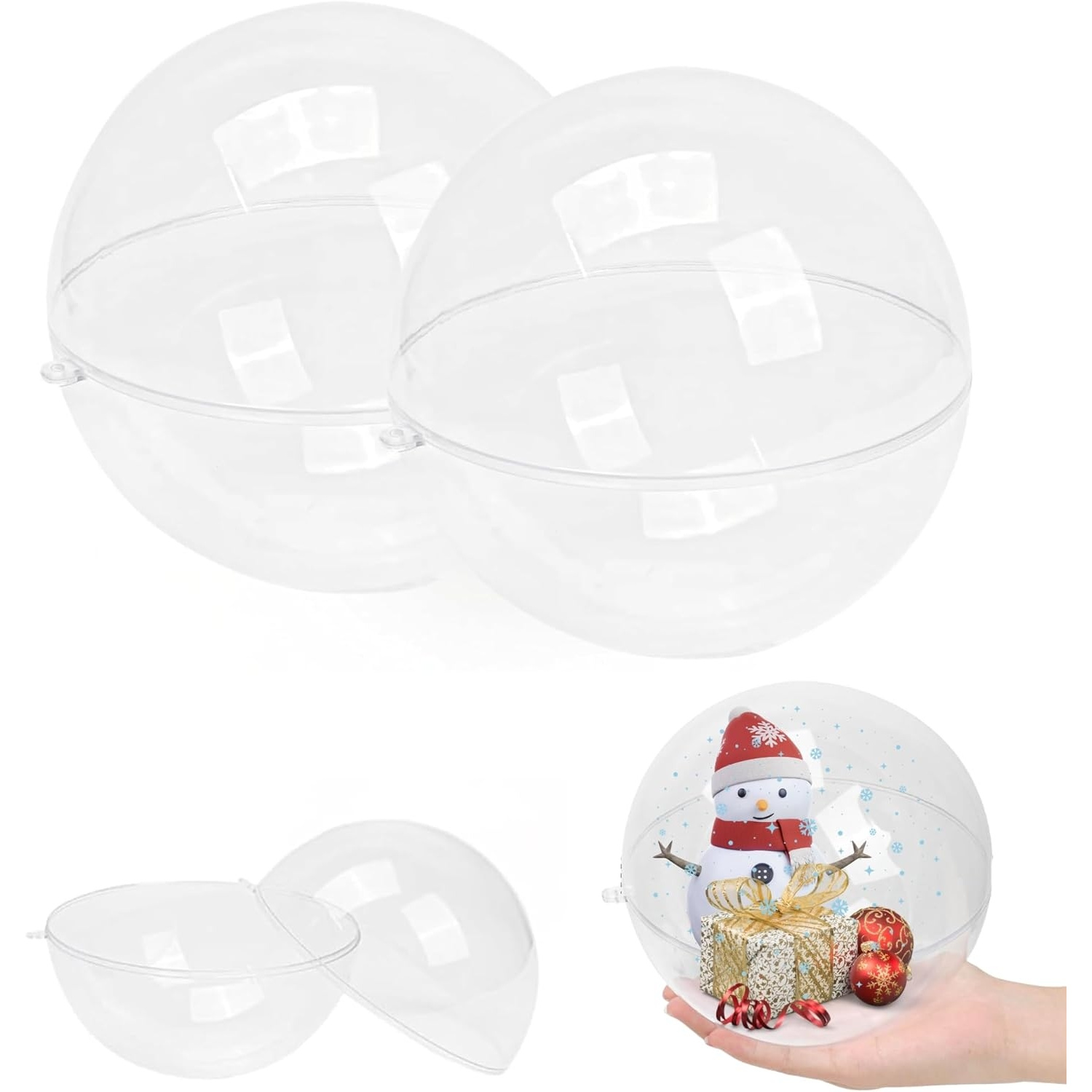 Fillable Clear Ornament Ball,  - Dome Mold Clear 评论和价格