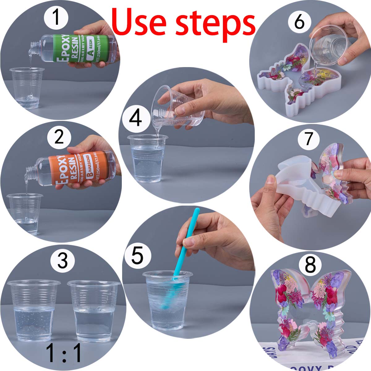 1:1 Ratio Epoxy Resin Kit Anti - Resin Jewelry Kit 评论和价格