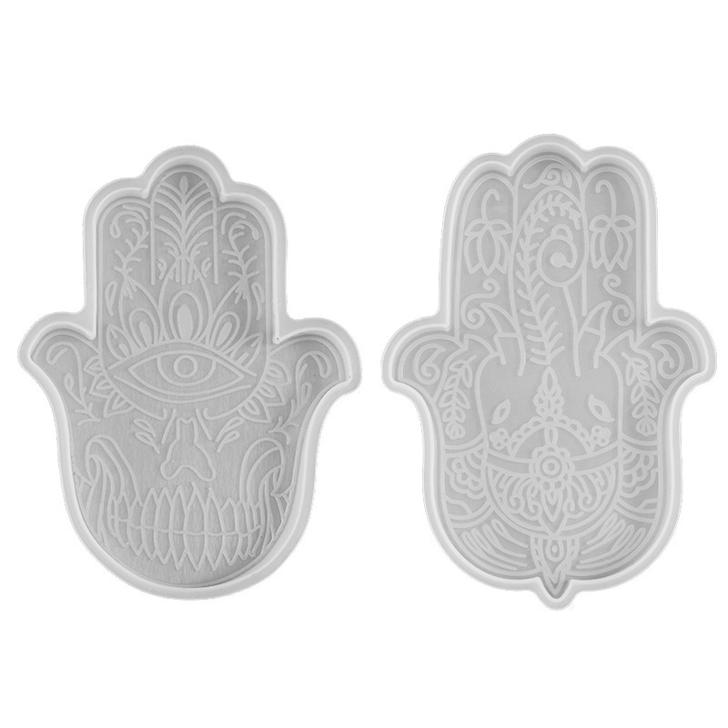 1 Pcs DIY Coaster Hand of Fati - Silicone Mold Tray 评论和价格