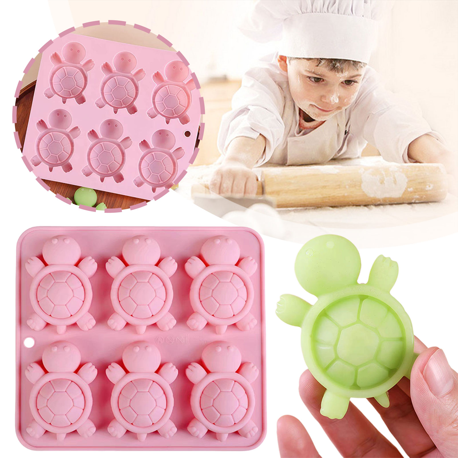 Turtles Ice Tray 3D Tortoises  - Silicone Mold Tray 评论和价格