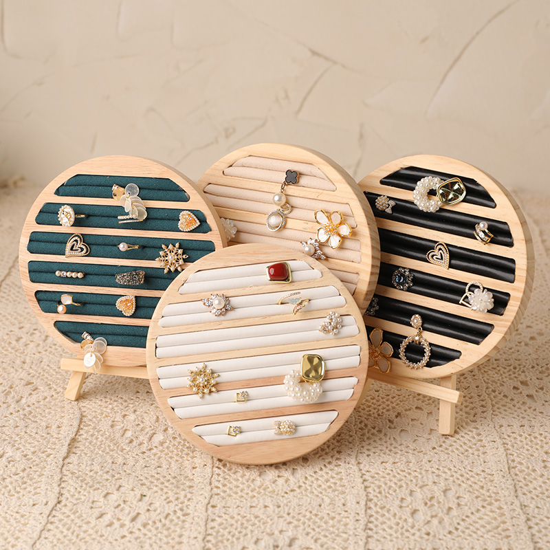 Wood Round Shape Jewelry Tray  - Wood Ring Blank 评论和价格