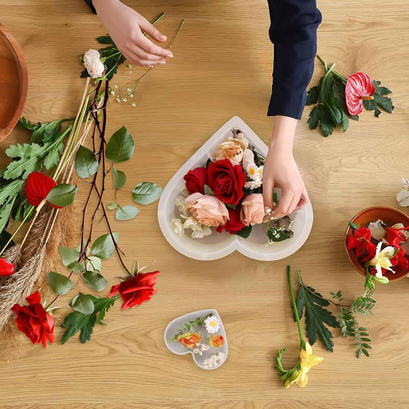 Large Heart Epoxy Resin Mold F - Flower Preservation Resin 评论和价格
