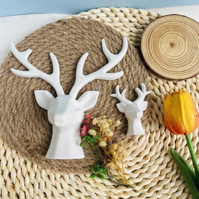 2 Pieces of Deer Antlers Ornam - Resin Craft Ideas 评论和价格