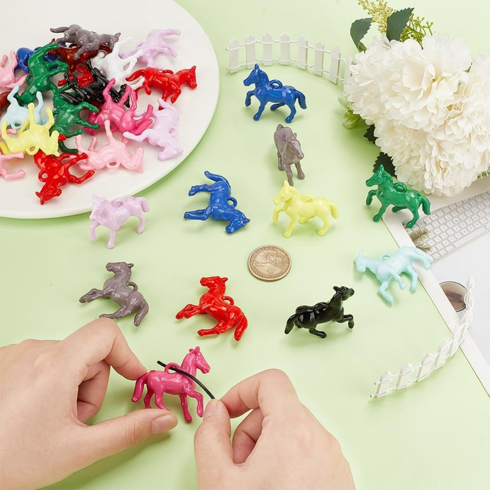 48pcs Opaque Acrylic Pendants  - Crafting Resin 评论和价格