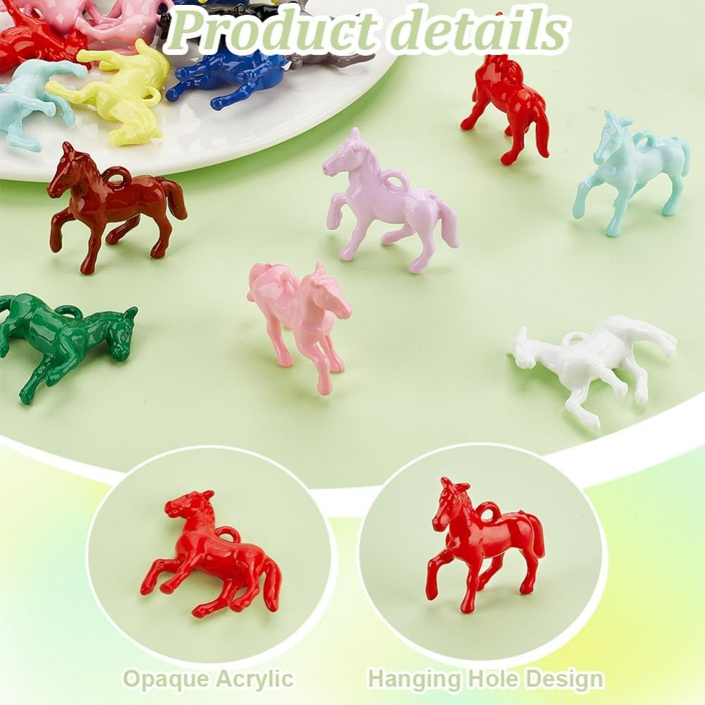 48pcs Opaque Acrylic Pendants  - Crafting Resin 评论和价格