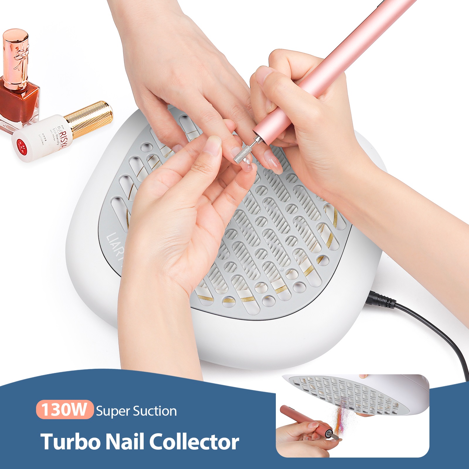 130W High Power Mini Nail Dust - Vacuum Chamber Small 评论和价格