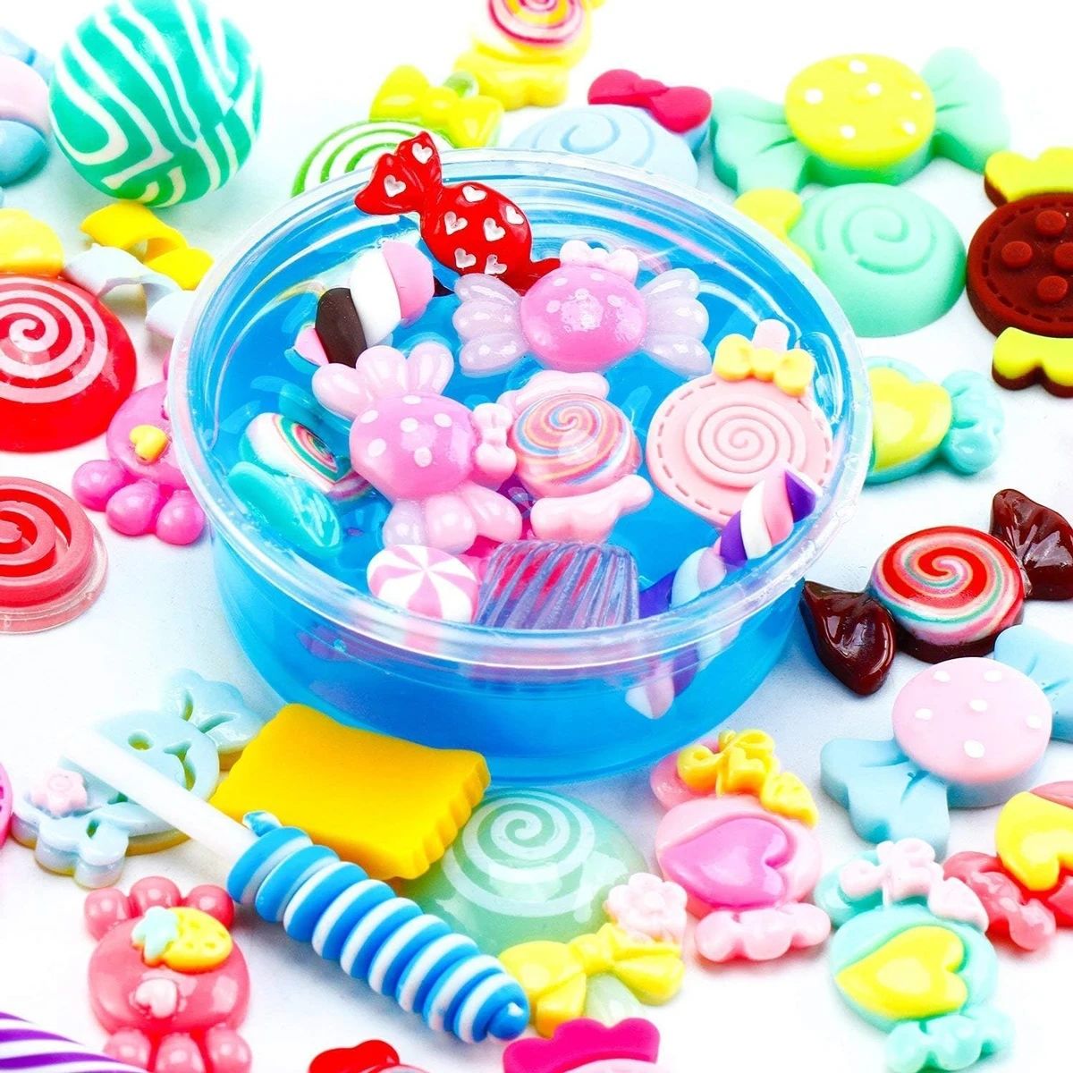 30pcs Random Candy Slime Charm - Resin Jewelry Kit 评论和价格