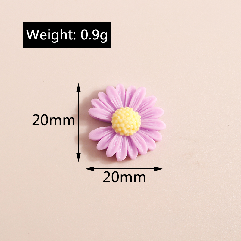 10pcs 20*20mm Kawaii Daisy Flo - Flower Preservation Resin 评论和价格