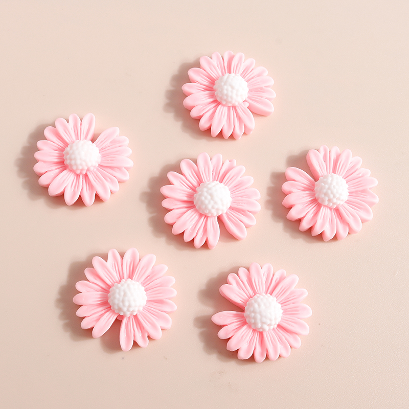 10pcs 20*20mm Kawaii Daisy Flo - Flower Preservation Resin 评论和价格