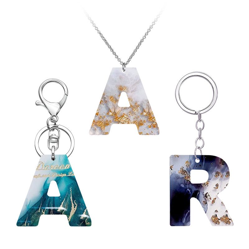 Alphabet Epoxy Resin Silicone  - Gold Foil Flakes 评论和价格