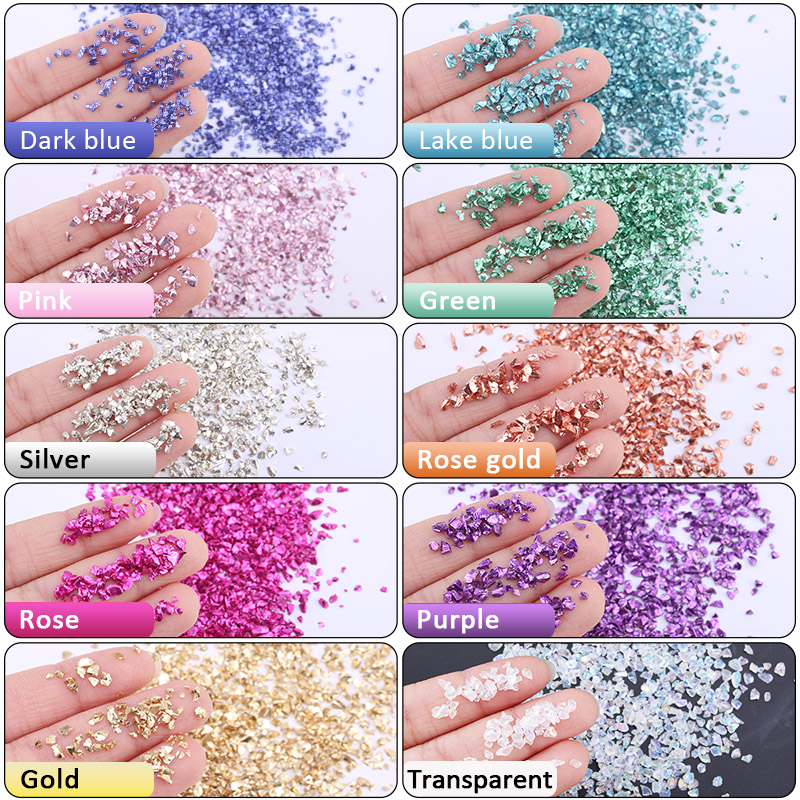 Epoxy Resin Colorful Metallic  - Gold Foil Flakes 评论和价格