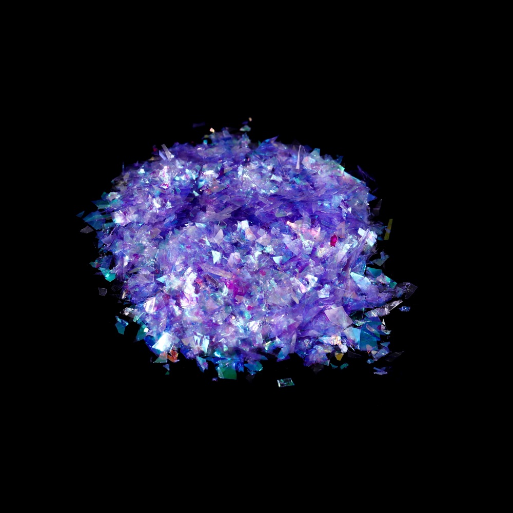 10g Irregular Shiny AB Mirror  - Gold Foil Flakes 评论和价格