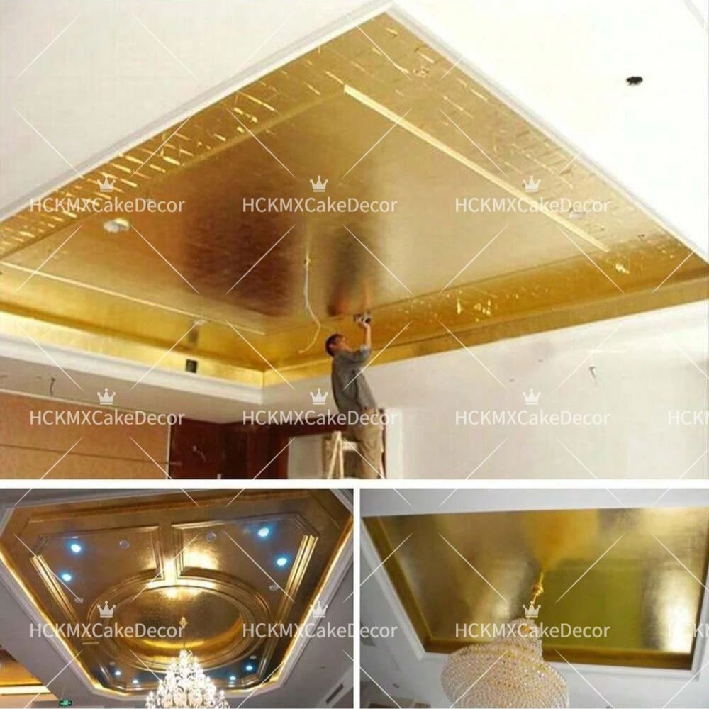 100pcs Imitation Gold Foil She - Gold Foil Flakes 评论和价格