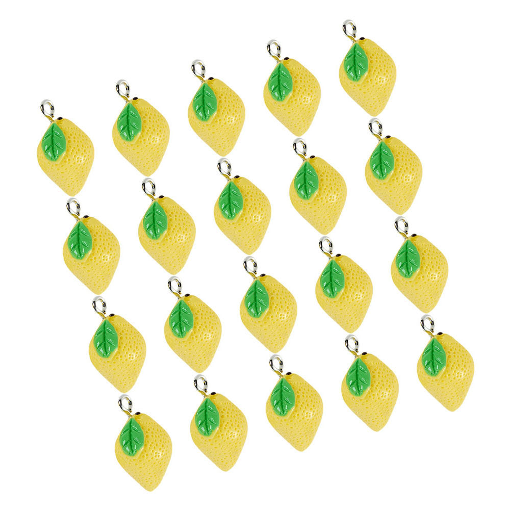20Pcs Lemon Resin Charms DIY J - Crafting Resin 评论和价格