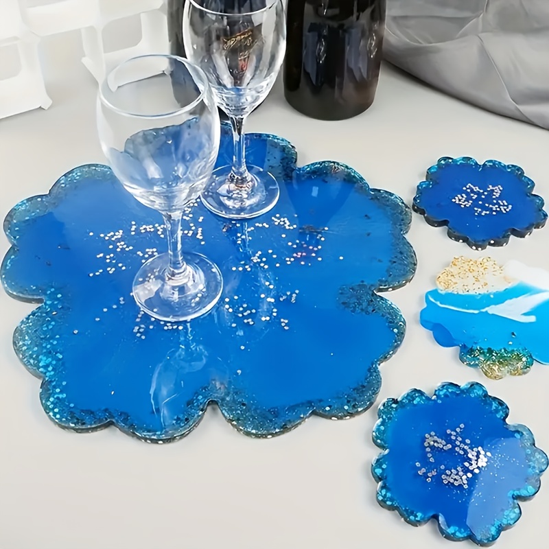 5pcs Mirror Large Flower Small - Silicone Mold Tray 评论和价格