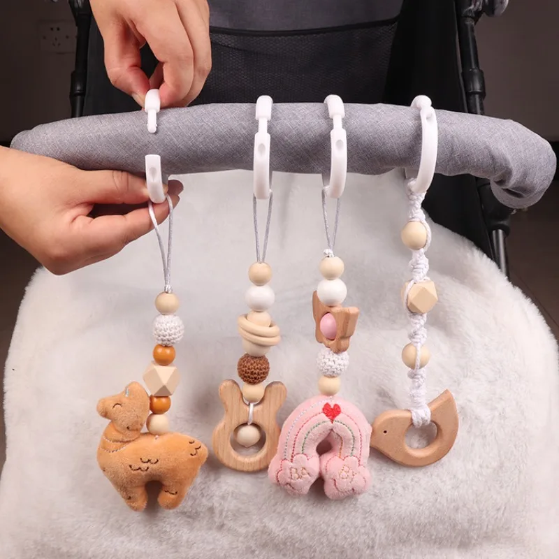 6Pcs Wooden Baby Toys Wooden B - Wood Ring Blank 评论和价格