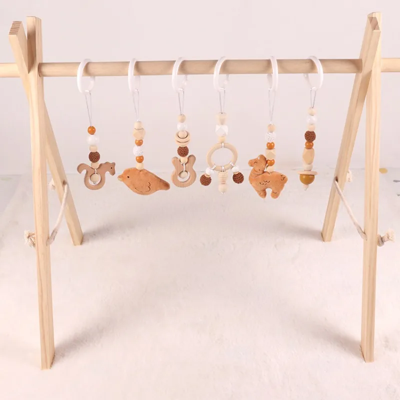 6Pcs Wooden Baby Toys Wooden B - Wood Ring Blank 评论和价格