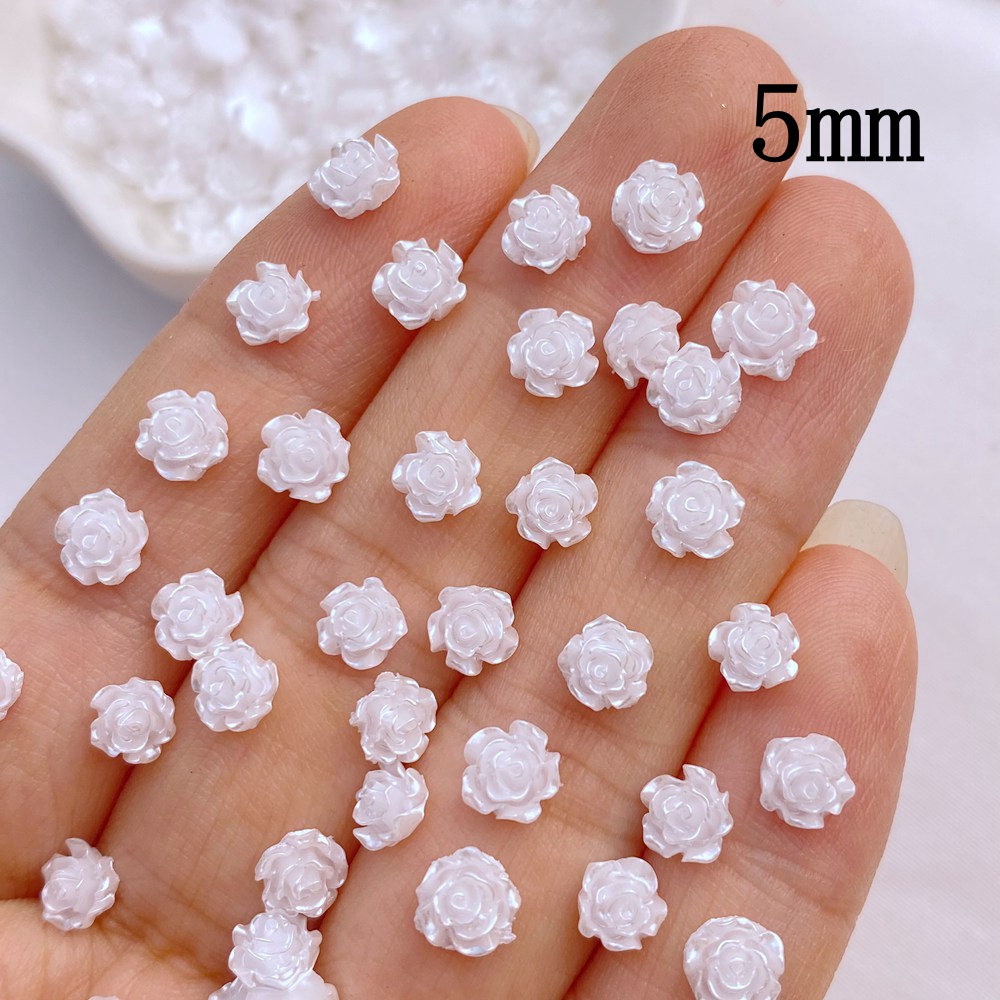 100Pcs New Cute Mini 5mm/7mm R - Flower Preservation Resin 评论和价格