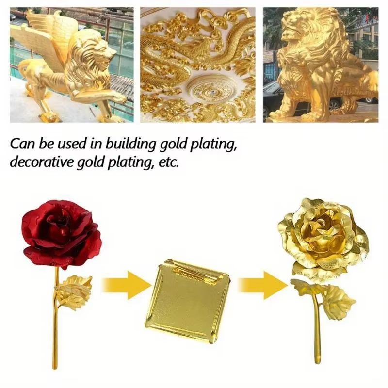 100pcs Imitation Gold Sliver C - Gold Foil Flakes 评论和价格