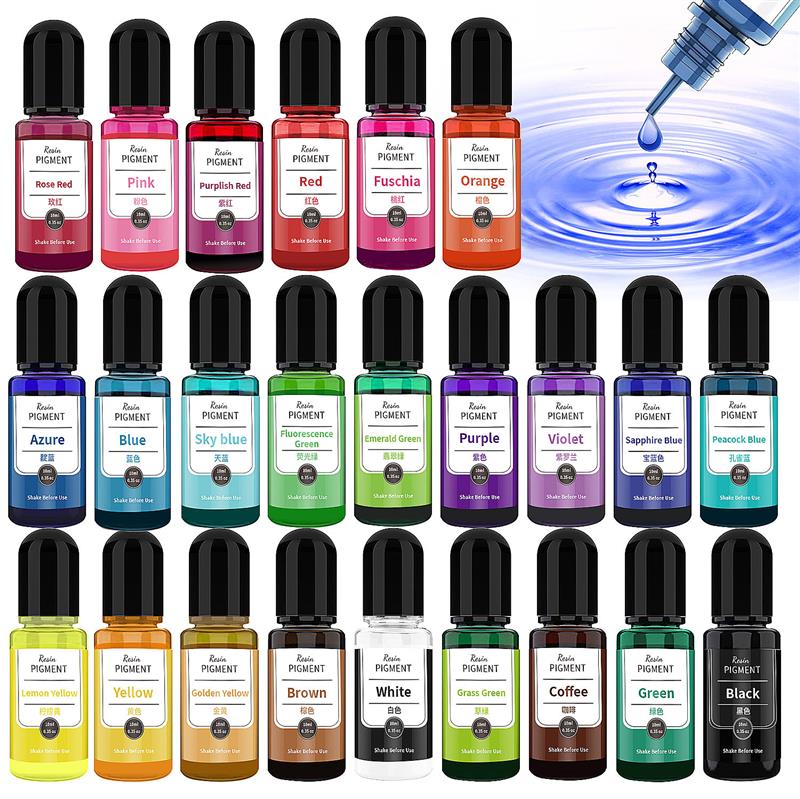 24 Color Art Ink Alcohol Resin - Resin Dye Alcohol 评论和价格