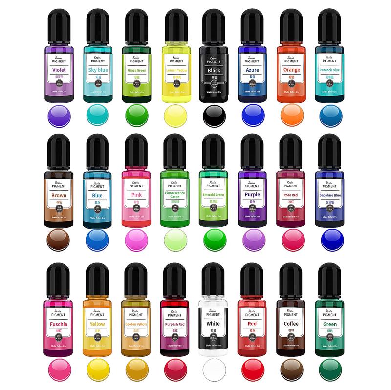 24 Color Art Ink Alcohol Resin - Resin Dye Alcohol 评论和价格